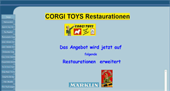 Desktop Screenshot of mister-corgi-toys.de